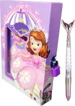 Technochitra Multicolor Cutie Angel Designer Lock Diary With Fish Pen Diary Single Rule (Pack Of 2)