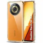 Star Craftune Soft Back Cover Case for Realme Narzo 60 5G | Best Camera Protection | Inbuilt Dust Plugs | Ultra Clear Slim Realme Narzo 60 5G Back Cover (Transparent)
