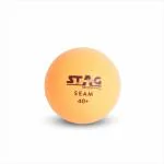 Stag Iconic Seam Orange Table Tennis Ball PO6 6Pack Ideal for Drills Rallies and Competitive Play