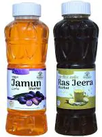 Natraj The Right Choice Jamun and Ras Jeera Sharbat - (750 X 2= 1500ml) (Pack of 2)