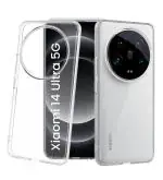 Golden Sand for Xiaomi 14 Ultra 5G Back Case Cover - Ice Crystal Hybrid Shockproof Back Cover, Transparent PC Military Grade TPU, Crystal Clear