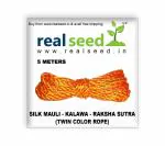 Real Seed Multicolor Silk Raksha Sutra for Jewellery Making 5m