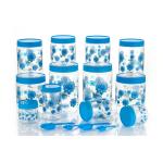 UNICEPT Plastic Storage Container-Pink (250ML,500ML,750ML,1000ML,1500ML,2000ML-each of 2,SET OF 12)