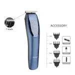 Abgrow H T C AT-1210 Rechargeable Hair Beard Moustache Trimmer for Men (Pack of 1) Trimmer 45 min Runtime 4 Length Settings (Blue)