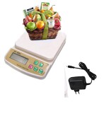 ShopiMoz- SF400 A WTH ADAPTER Food Weight Machine for Home, Baking, Electronic Digital Kitchen Weighing Scale
