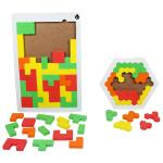 Butterfly EduFields Tangram Jigsaw Puzzles for Kids Age 4 5 6 Boys Girls | Brain Games Toys Foam-Made Pattern Blocks, Birthday Gifts for Kids Made in India Toys