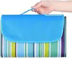 Wolblix Polyester Picnic Mat Waterproof 71 X 57 Inches Waterproof Sandproof Foldable Portable Outdoor Picnic Blankets Mat For Beach Camping On Grass Picnic Mat Beach Mat Foldable