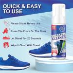 OXILY Sports & Sneaker Care Kit |150 ml Shoe Foam Cleaner with Free Brush Quickly Remove Dirt & Stains Shoes Like White/Canvas/Tennis/Trainers/Nubuck/Suede/Loafers