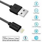AirPlus Black MFI-Gen 2 8 Pin Lightning Cable - 3.3 Feet (1 Meter)