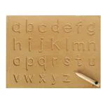 Clapjoy Brown Educational Tracing Board With Pencil - Small Alphabet - 36 Months - 5 Years