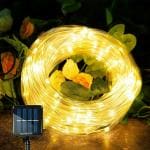 Homehop Solar Led Pipe Light for Home Garden Outdoor Balcony Terrace Wall Waterproof Decorative Tube Lamp Diwali Decoration Item (20M,200Leds)