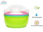The Little Lookers Green Portable Baby Powder Puff with Box Holder
