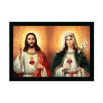 Dharvika Innovations Vinyl Lord Jesus Christ Photo With Frame, 11 X 14 Inch