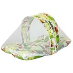 Amardeep And Co Green Yellow Teddy Toddler Mattress With Mosquito Net 70 x 40 cm