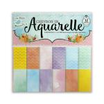 Itsy Bitsy Linen,Paper Chevron In Aquarelle Paper Pack, 12X12 Inch, 12 Sheets (Pack Of 12)