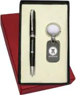 UJJi Advocate Logo Engraved Metal Pen & Keyring Combo