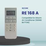 RESORB RE 168A Compatible AC Remote for Hitachi with ISENSE Button Split AC and Window Air Conditioner (Match functions with your existing remote before placing order)