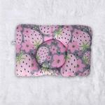 Kradyl Kroft Baby Head Shaping Pillow with 100% Cotton Removable Cover | Applr Biogen Foam Construct | New Born Pillow for Flat Head Prevention (Very Berry)