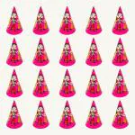 Specialyou.in 20Pcs Happy Birthday Cap for Girls & boys Chota Bheem Birthday Caps for Birthday for Kids/Pink Happy Birthday Caps for girls, Birthday Hats for children.