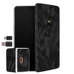 FuttPatti OnePlus 6 Military Camouflage Skin Wrap Sticker (Back and Charger, Black)