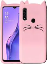 Aviaaz Oppo A31 Pink Silicon Back Cover