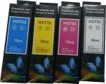 Dotpot Compatible Ink for Hp Gt51 Gt52 Color Set Refill Ink Bottle for Gt 5820 5810 (Cyan,Magenta,Yellow, Black)