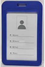 Shining Zon Plastic Box ID Card Holder Id Badge, Vertical, Double Sides Visible, for Men and Women icard Holders for Office School College (Pack of 15)