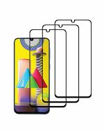 GADGETRONICS Samsung Galaxy F41, A20, A30, A30S, A40S, A50, A50S, M10S, M21 and M21S Black Tempered Glass Scratch Resistant and Anti Fingerprint Screen Protector