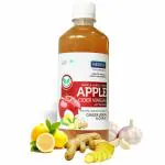 Keeros Apple Cider Vinegar for Diabetics & Weight Watchers | Infused with Ginger, Lemon & Garlic | Immunity Booster Health Drink | 100% Natural, Raw, Unfiltered with Mother | No Added Sugar, 500ml