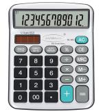 Bambalio12 Digits Electronic Calculator | Model - BL-880 | Big Display & Metallic Panel | 3 Years Warranty