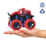 NHR Mono Truck, these friction cars roll forward and backward to rev up their momentum to easily achieve 360 degree stunt flipping design, a powerful 4-wheel drive and all-direction control, suitable for your kids or toy cars lover(Red)