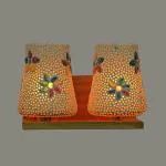 Afast New Royal & Stylish Twins Wall Lamp Light With Hand Decorative Colorful Glass For Colorful Light ing Effect -Pl02####Home decore####Wall Lamp###Lamp cover