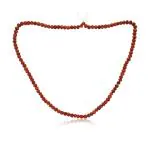 Kesar Zems Brown Panch Mukhi Rudraksha Mala 4 mm Beads