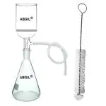 ABGIL Borosilicate Glass Vacuum Suction Filter Kit - 200 ml Buchner Funnel and 500 Erlenmeyer Conical Flask