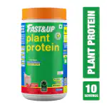 Fast&Up Vegan Plant Protein - Pea isolate & Brown Rice Plant Based Protein ( 10 serving | Strawberry flavor )