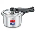Prestige Svachh Triply Pressure Cooker 1.5L|MSFD Technology with Safety Lock|Even Heat Distribution|Spillage Control|Silver