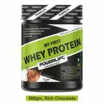 PowerLift My First Protein, Whey Protein With Multivitamin & Digezyme Whey Protein (500 gm, Rich Chocolate)