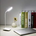 Desidiya Desk Lamp Eye Protection LED Lamp Flexible Bedside Table Desk Lamp LED Reading Desk Light (Pack of 1 White)