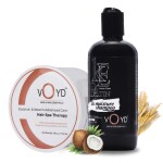 VOYD Luxurious Keratin Hair Care Combo - 3X Mositure Repair Hair Shampoo & Hair Spa Treatment Cream | Smoothing & Repair for Silky, Frizz-Free Hair | Nourishes & Strengthens | Free from Paraben, Sulphate & Mineral Oil | Pack of 2