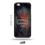 Tweakymod Printed Beard King Back Cover For Iphone 5