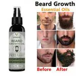 Beard Growth Oil - best beard oil for men best for preventing white beard , helps in beard growth and solves curly beard problem made with powerful ingredients and infused with essential oils for mooch, beard and dadhi growth - (50ML) (PACK OF 1)