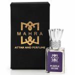 MAHRA Majesty of Purple Oud Attar - Luxurious, Regal & Long-Lasting Fragrance for Men & Women - Woody Oriental Scent with Oud, Rose & Sandalwood (10 ml)