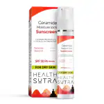 Health Sutra Ceramide Moisture-Lock Sunscreen 50gm for DRY SKIN D|SPF 50++++ |Broad-Spectrum UVA/UVB Protection |Ceramide, Vitamin E |Intensive Hydration |Lightweight, Non-Greasy|Fragrance Free|Water-Resistant