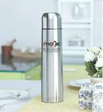 Magic Plain Lid 100 Thermosteel 24 Hours Hot and Cold Water Bottle, 1 Piece, 1000 ml, Silver | Leak Proof | Office Bottle | Gym Bottle | Home | Kitchen | Hiking | Trekking | Travel Bottle
