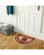Status Interieur Semi Circle/D-Shape Entrance Floor Door Mats Home Decor Non-Slip Carpet for Bathroom, Bedroom, Balcony, Living Room Washable Dirt Trapper (15 x 23 inch)