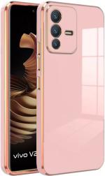 Cloudza Vivo V23 Pro Rosegold Silicon Advanced 3 in 1 Hybrid Technology with 3D 360 Degree Protection Mobile Back Cover