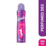 Spinz Enchante Perfumed Deo for Women, with International Fragrances for Long Lasting Freshness and 24 Hours Protection from Odour causing Bacteria, 200ml