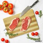 Naayaab Craft Premium Natural Bamboo Wood Chopping Board - Bamboo Cutting Board for Kitchen - Vegetables Fruits Serving Tray, Butcher Block, Carving Board - 30 x 20 x 1.7 cm