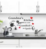 WOLPEP Multicolor Vinyl Kitchen Quotes Wall Sticker