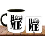 Whats Your Kick H Me Travel Quotes Printed Black Caremic Coffee Mug With Desky 325 ML